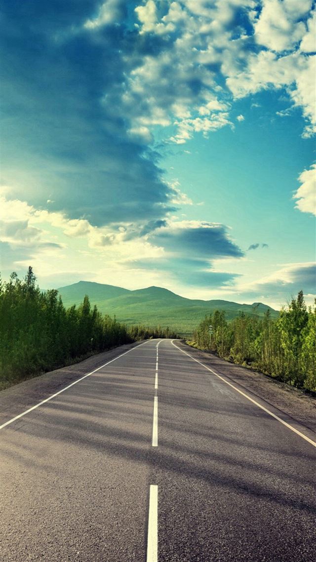 1080x1920 Sunshine Road Mountain View - road iPhone 8 Wallpaper