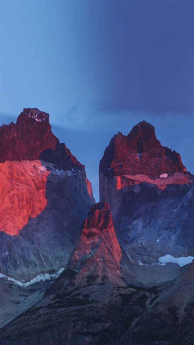 1080x1920 Yosemite Mountain Red Blue Nature Cold - shadow iPhone 8 Wallpaper
