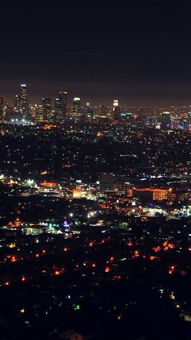 1080x1920 City View Night Light - gray iPhone 8 Wallpaper