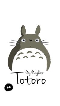 My Neighbor Totoro Art Minimal wallpaper