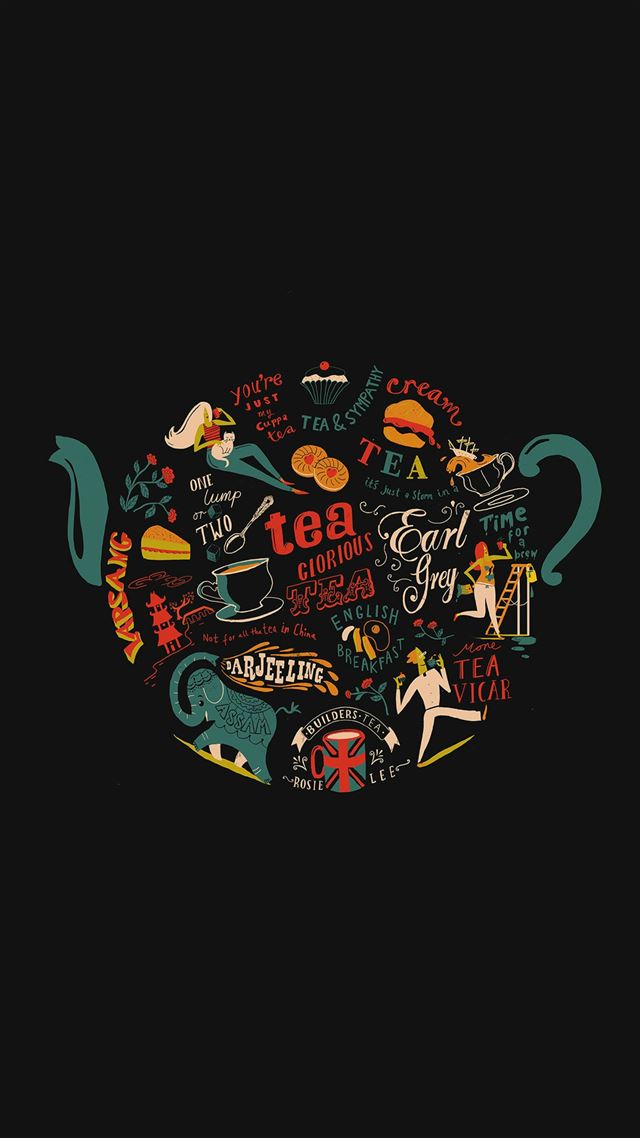 1080x1920 Migyy Tea Art Illust Painting Dark - painting iPhone 8 Wallpaper