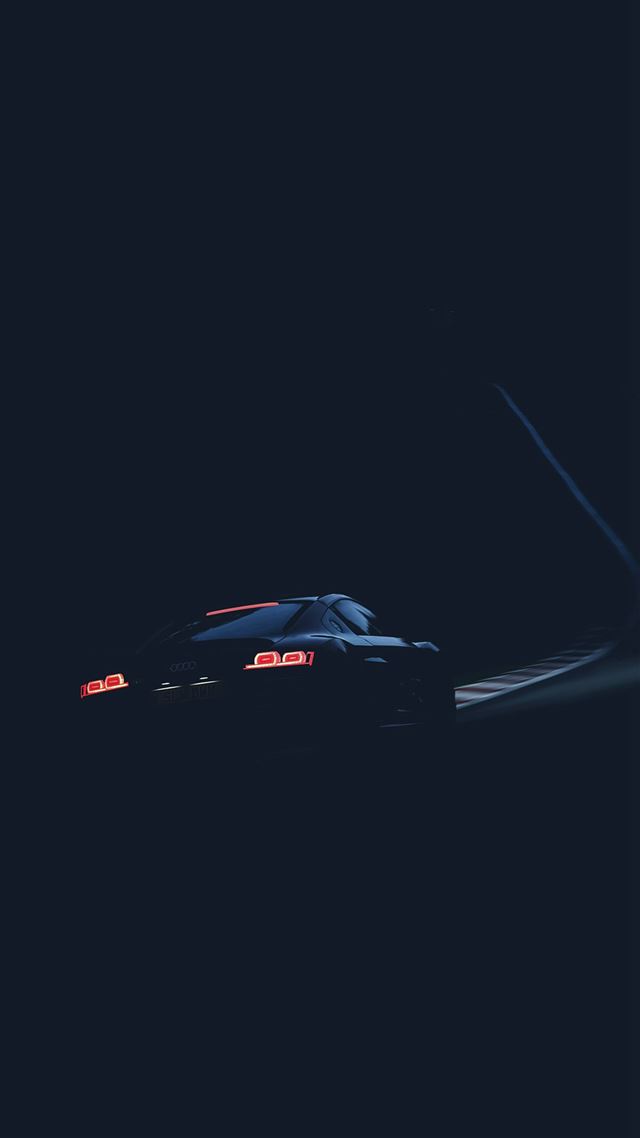 1080x1920 Audi Car Drive Blue Dark Road Street - road iPhone 8 Wallpaper