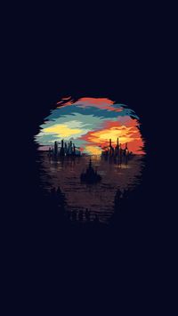 Dystopia Art Illustration Minimal wallpaper