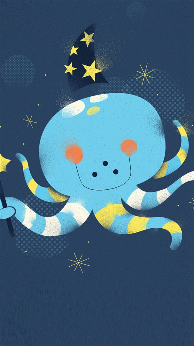 1080x1920 Fun Octopus Pattern - cute iPhone 8 Wallpaper