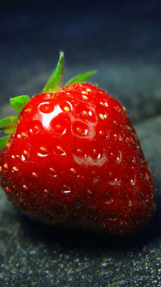 1080x1920 Fresh Fruit Strawberry On Ground - closeup iPhone 8 Wallpaper