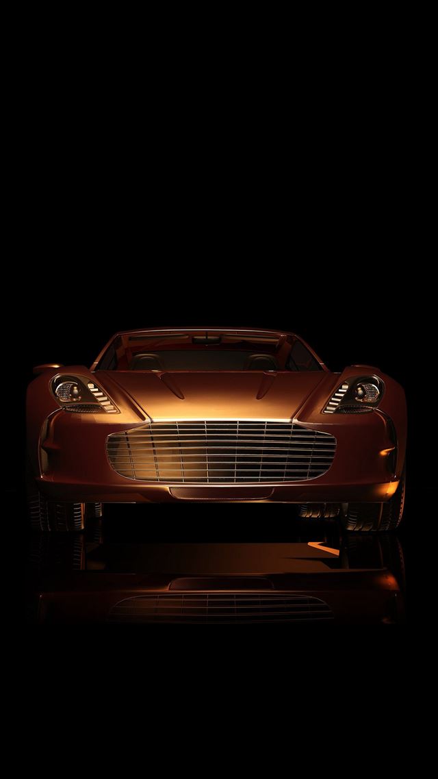 1080x1920 Dark Sportscar Gold Art Illustration - luxury iPhone 8 Wallpaper
