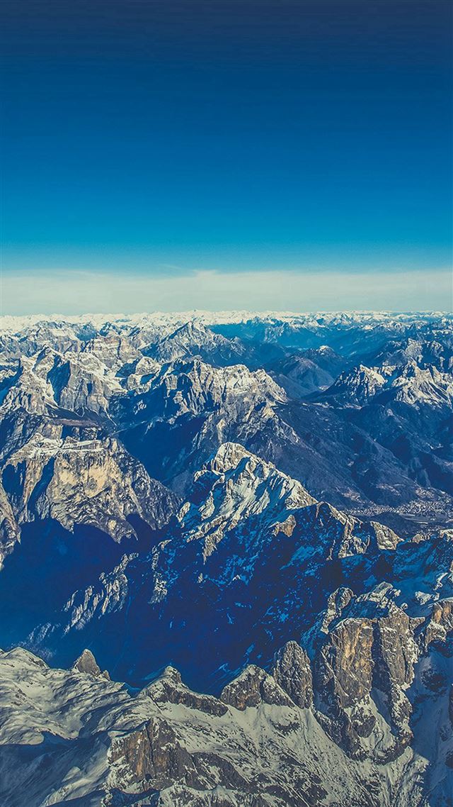 1080x1920 Winter Mountain Cold Sky Blue Nature Rock - rock iPhone 8 Wallpaper