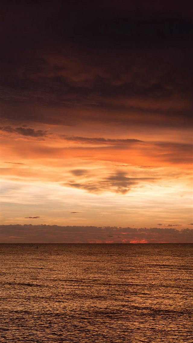 1080x1920 Sunset Lake Sea Water Sky Cloud Nature - skyline iPhone 8 Wallpaper