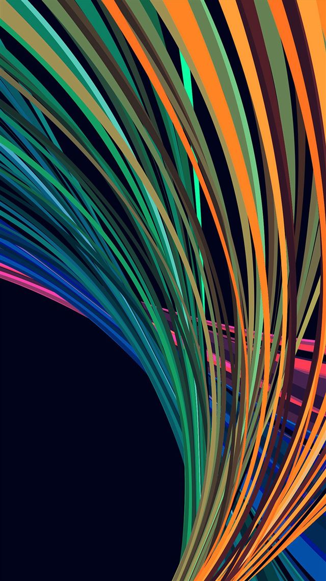 1080x1920 Rainbow Line Vector Art Pattern Blue - rainbow iPhone 8 Wallpaper
