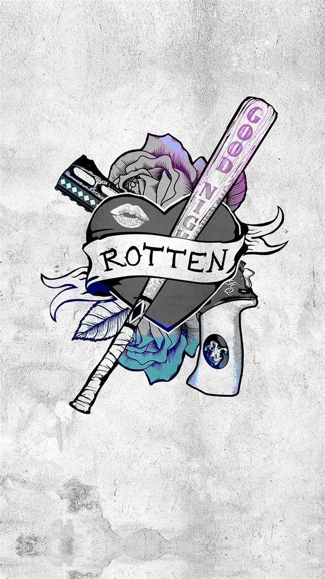 1080x1920 Harley Quinn Suicide Squad Logo Hero Art Illustration -  iPhone 8 Wallpaper