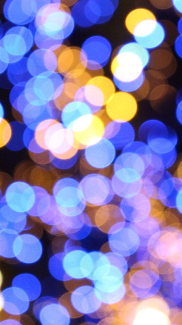 1080x1920 Colorful Bokeh Art Light Blue Pattern - orange iPhone 8 Wallpaper