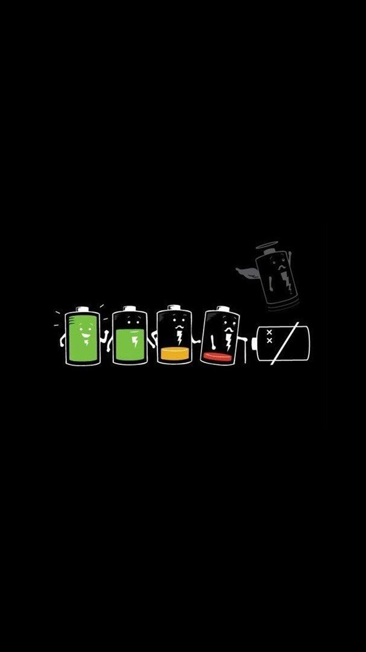 Battery Life Cycle Funny iPhone 8 Wallpapers Free Download