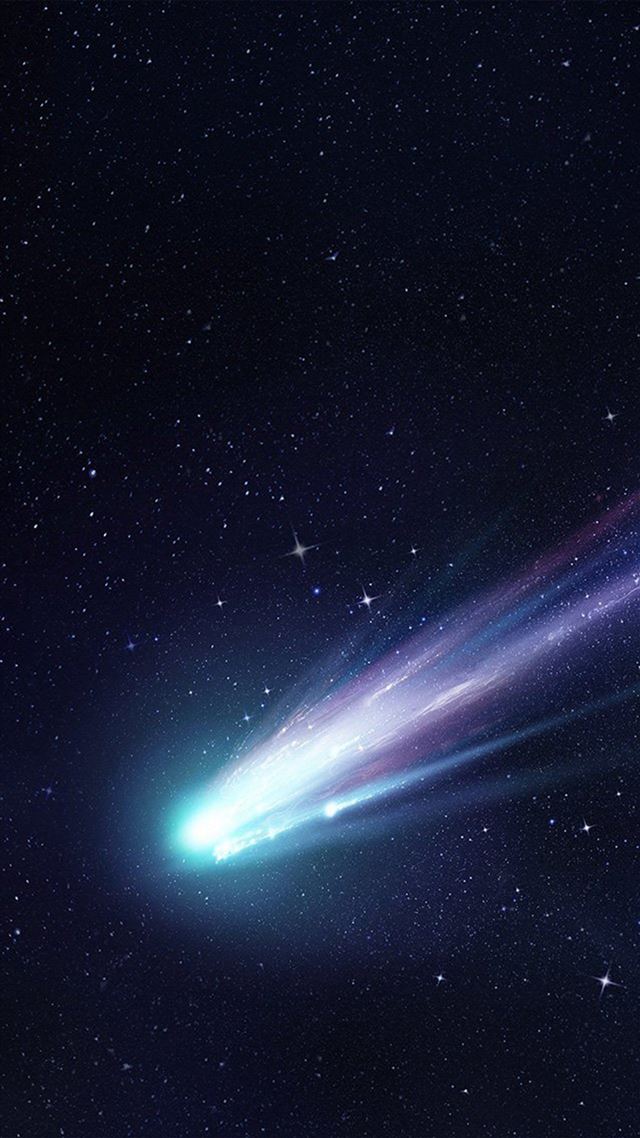 1080x1920 Shooting Star Space Dark Star Blue Art Illustration - shiny iPhone 8 Wallpaper