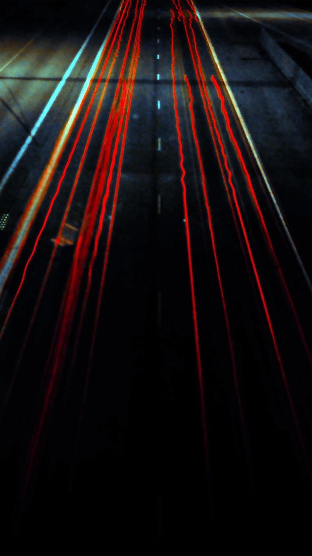 1080x1920 Street Car Light Dark Red - night iPhone 8 Wallpaper