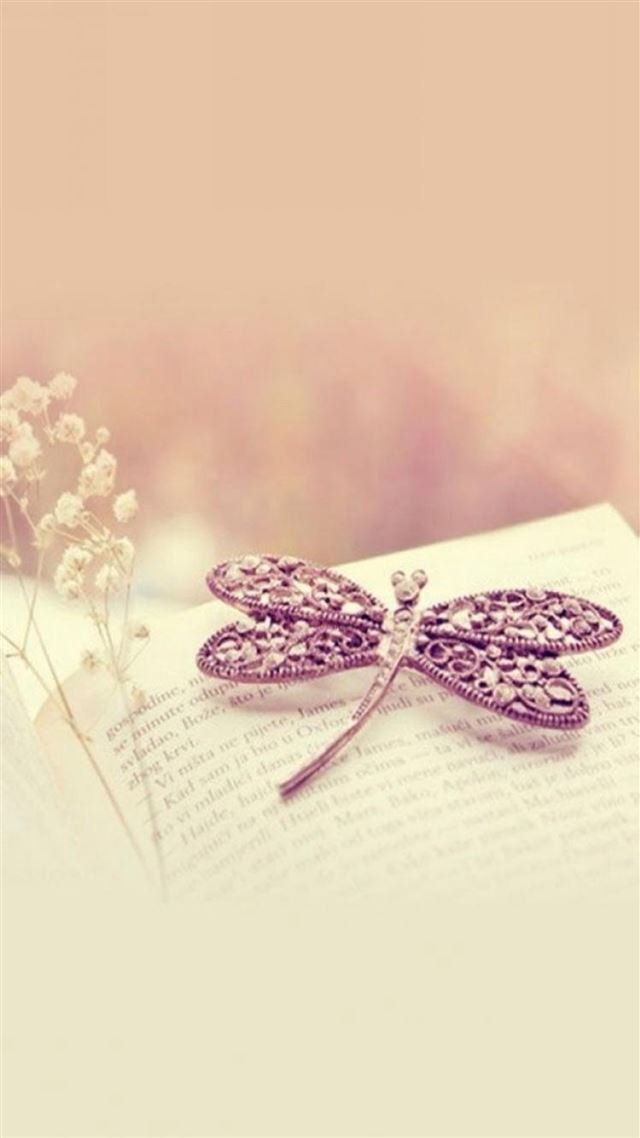 1080x1920 Pure Dreamy Aesthetic Book Hairpin - flower iPhone 8 Wallpaper