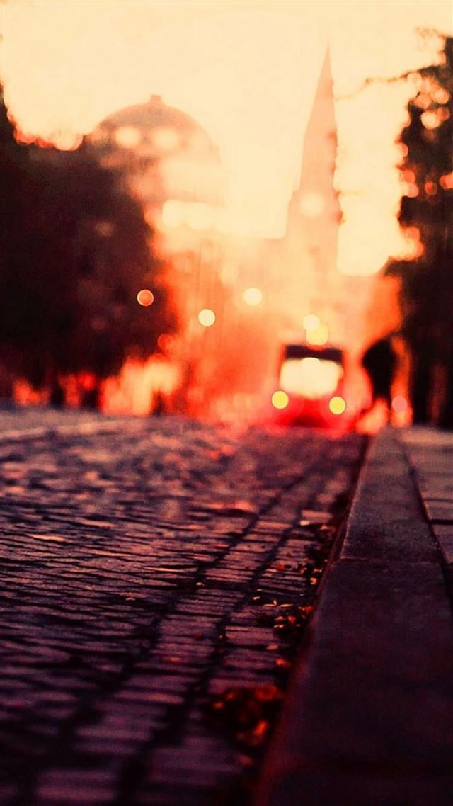 1080x1920 Nature Retro Vintage Blurry Night Street - retro iPhone 8 Wallpaper