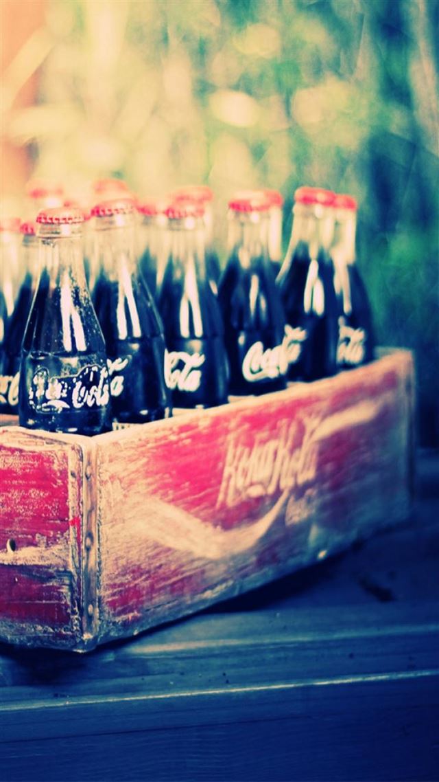 1080x1920 Vintage Classic Coca Cola Box -  iPhone 8 Wallpaper