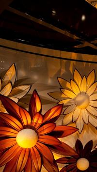 Chocolate Flowers Art Pattern wallpaper