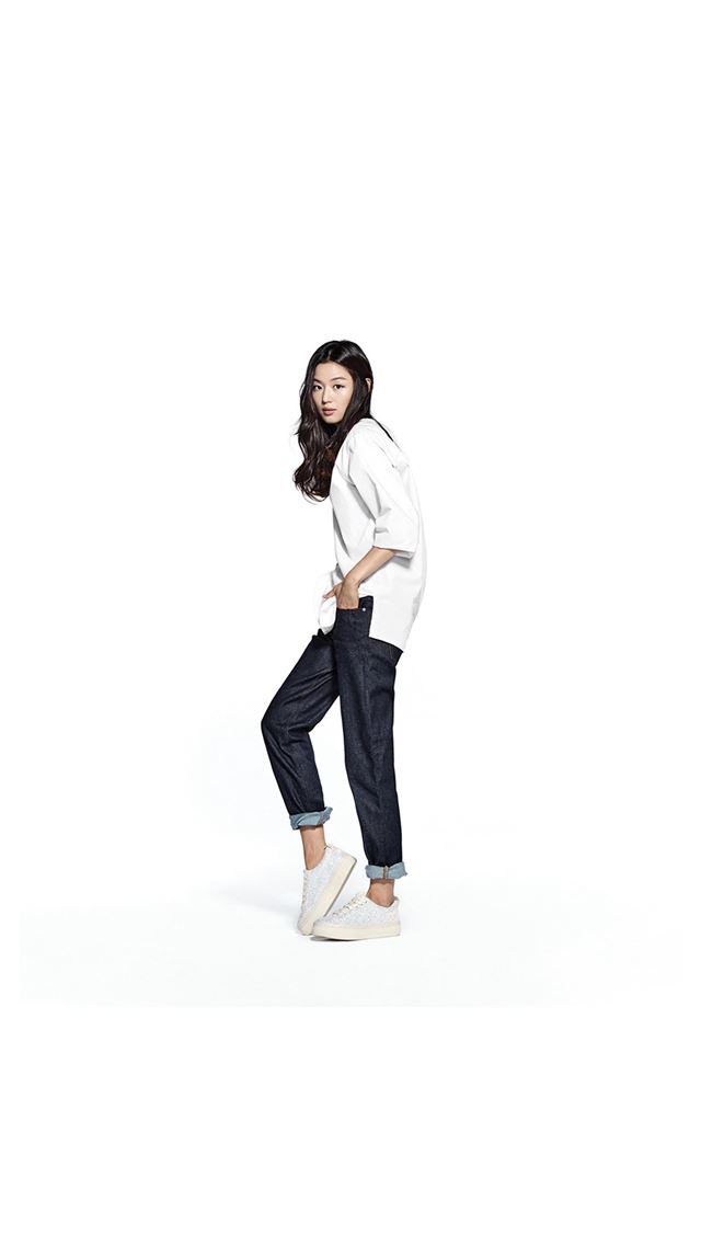1080x1920 Jihyun Jun Kpop Girl White - brown iPhone 8 Wallpaper