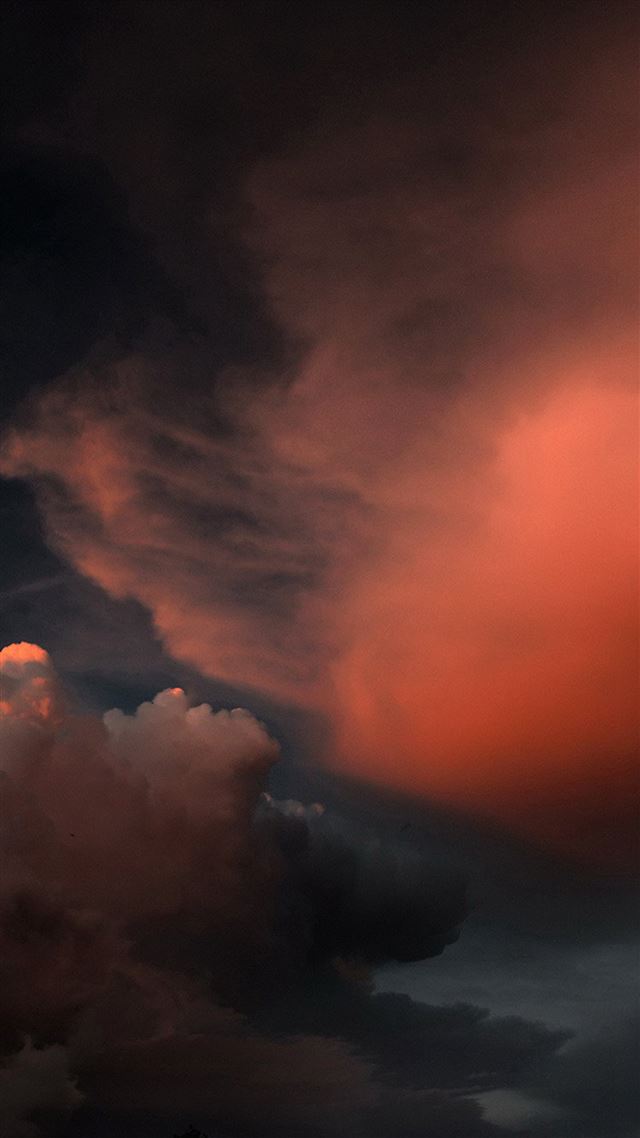1080x1920 Cloud Sky Sunset Red Dark Nature Pattern - orange iPhone 8 Wallpaper
