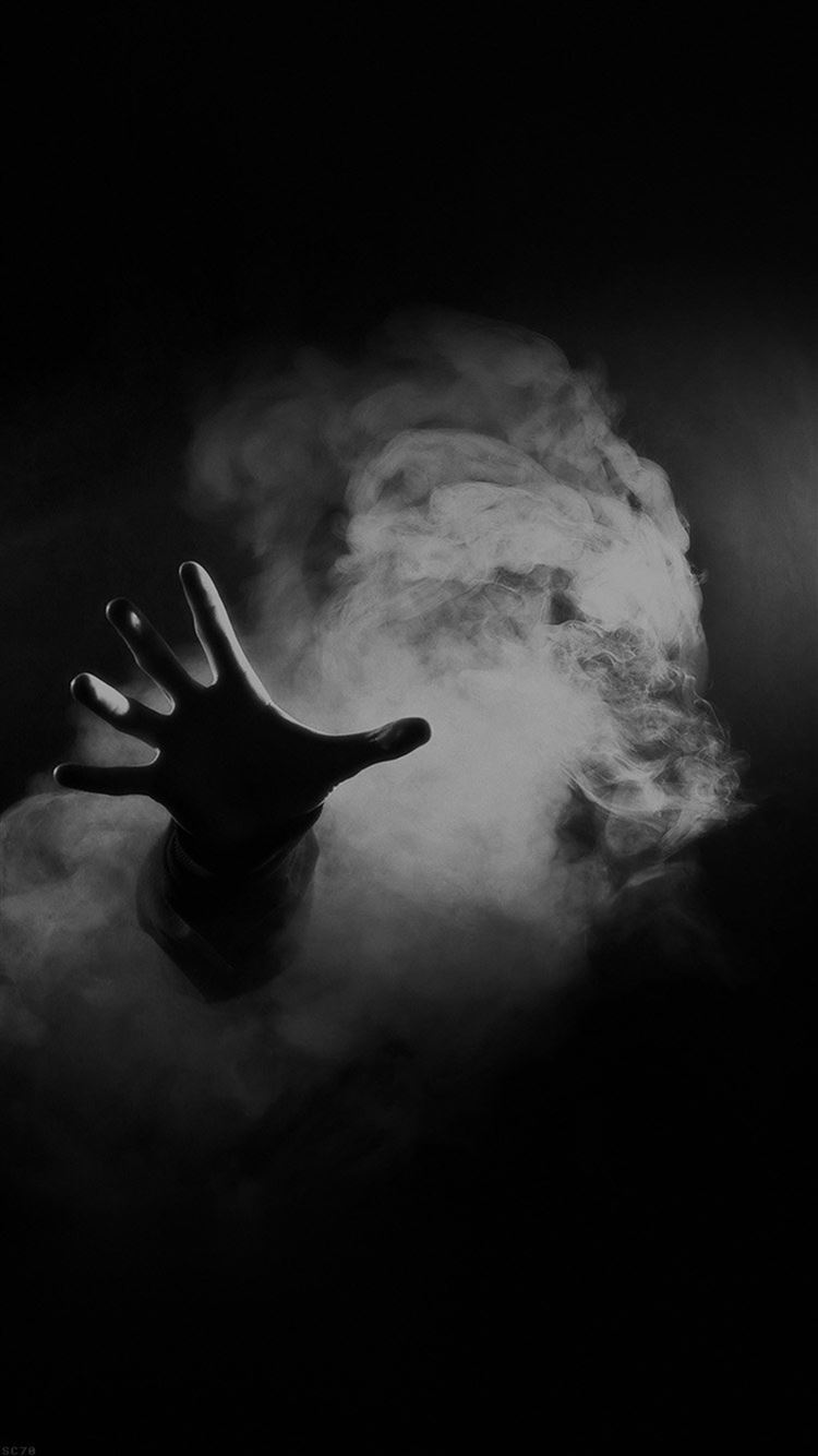 Hand From Smoke Black iPhone 8 Wallpapers Free Download