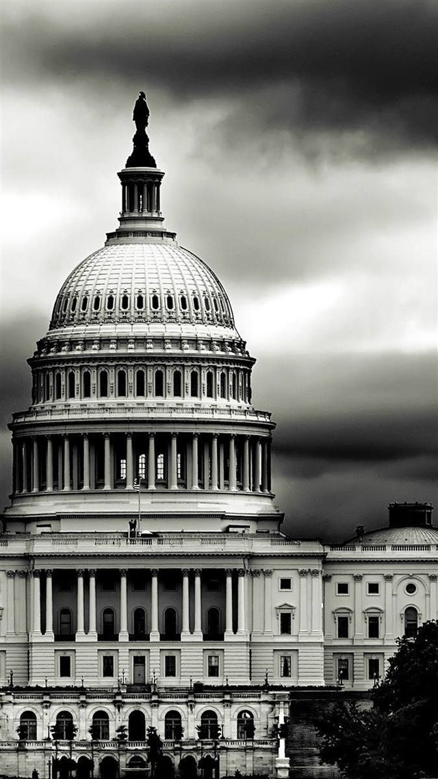 1080x1920 The Building Capitol In US - gray iPhone 8 Wallpaper