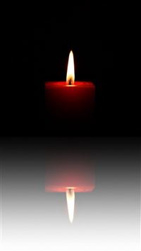 Candle Flame Image Reflection Dark wallpaper