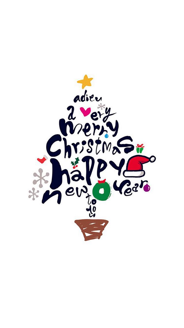1080x1920 Tree Holiday Christmas Illustration Art - lovely iPhone 8 Wallpaper