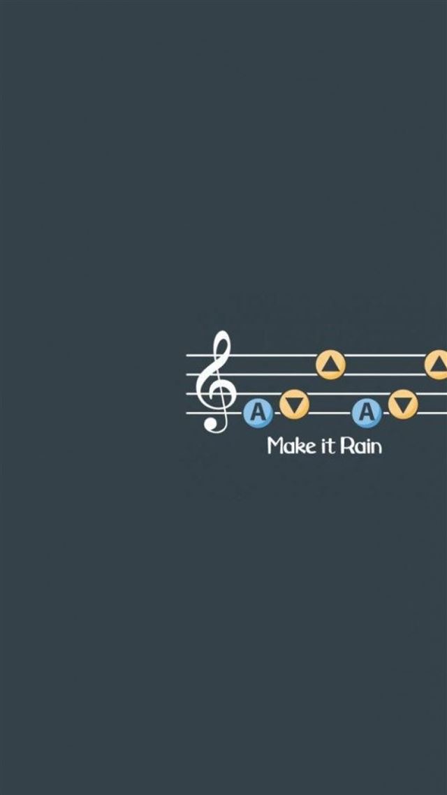 1080x1920 Make It Rain Music Notes Dark Pattern - music iPhone 8 Wallpaper