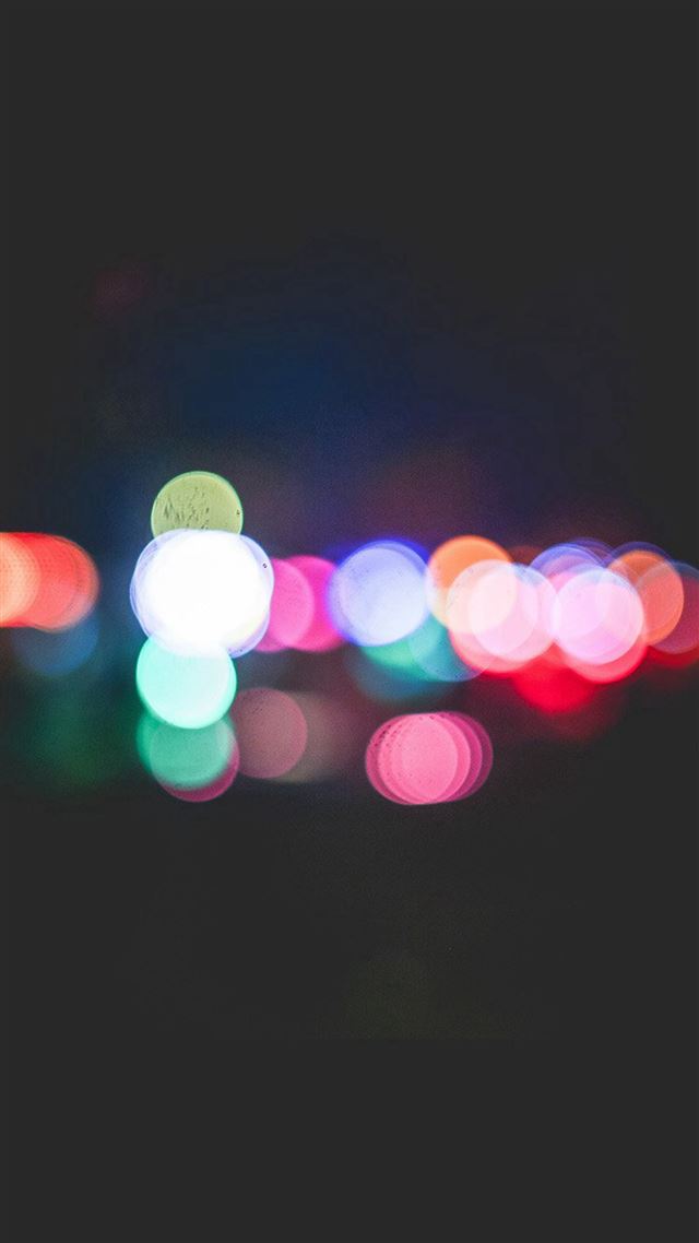 1080x1920 Bokeh Art Light Dark Pattern Color - black iPhone 8 Wallpaper