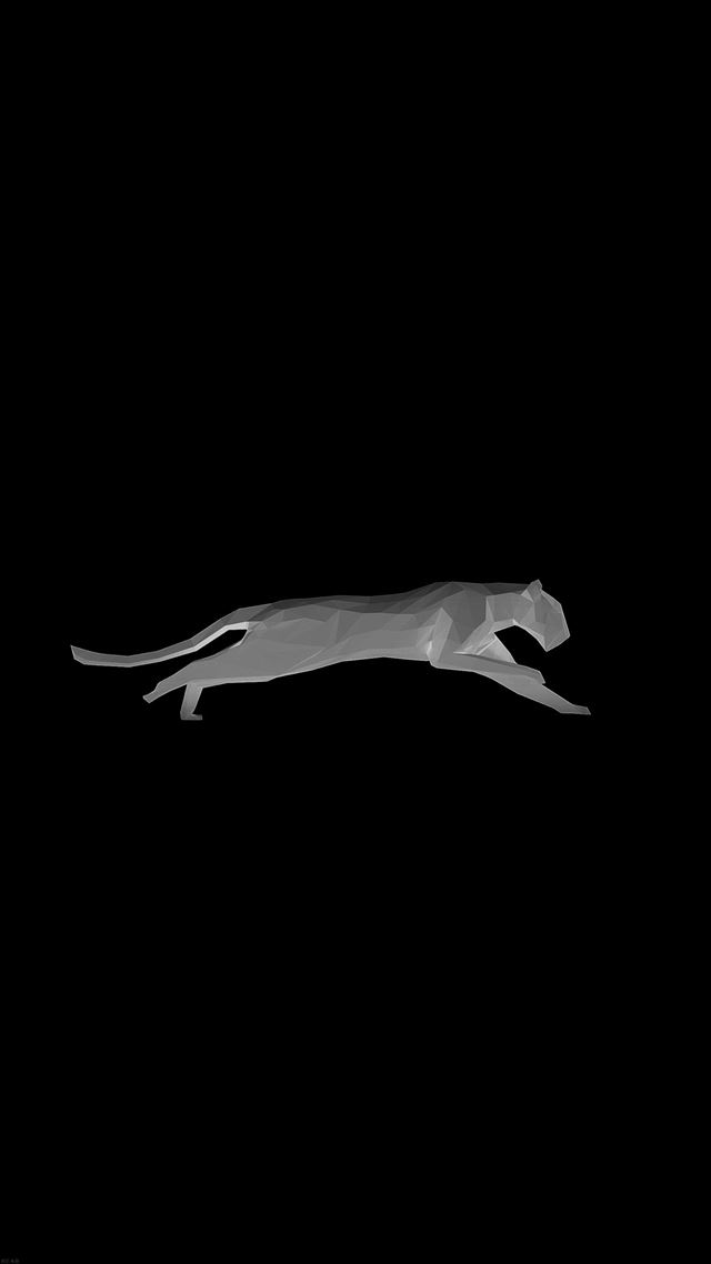 1242x2208 Running Puma Black Illust Art Minimal - minimal iPhone 8 Wallpaper
