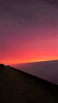 Sunset Sky Building City Red wallpaper