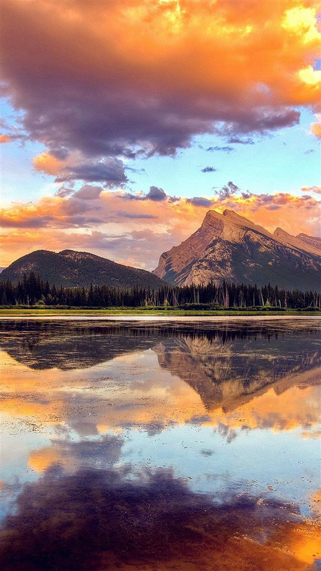 1080x1920 Mountain Lake Sunset Nature Summer - shadow iPhone 8 Wallpaper