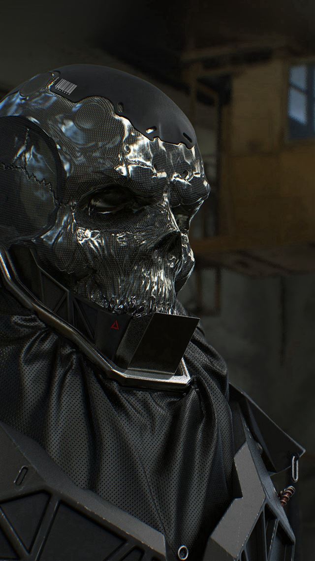 1080x1920 Mario Stabile Station Skull Man Illustration Art -  iPhone 8 Wallpaper
