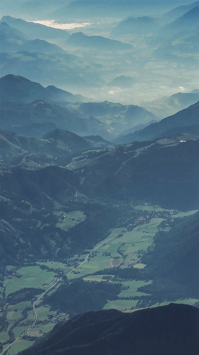 1080x1920 Mountain Nature Blue Green Summer Earth - misty iPhone 8 Wallpaper