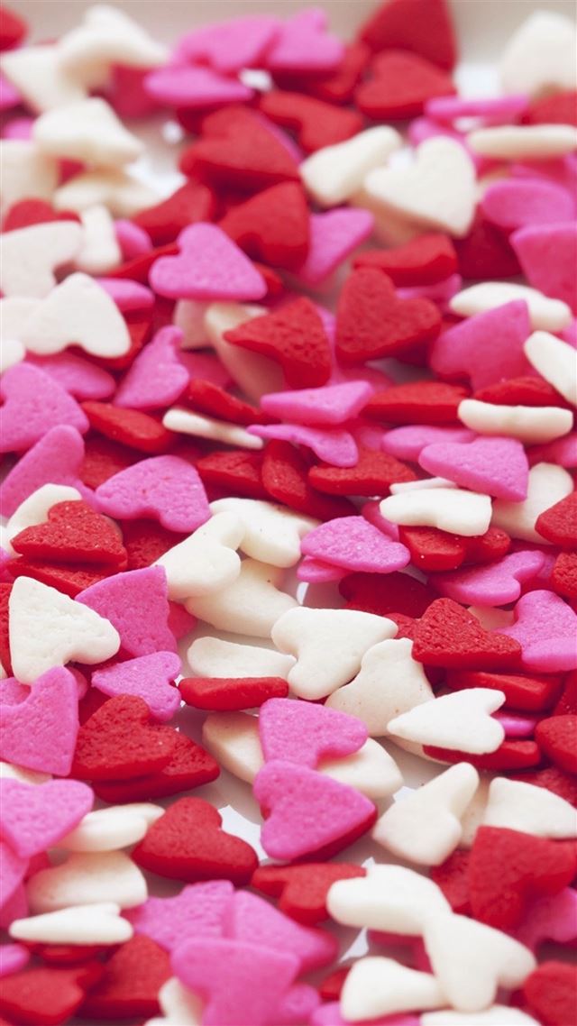 1080x1920 Heart Candy Red Illustration Art - romantic iPhone 8 Wallpaper