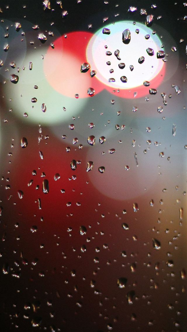 1080x1920 Bokeh Rain Night Window Pattern Background - night iPhone 8 Wallpaper