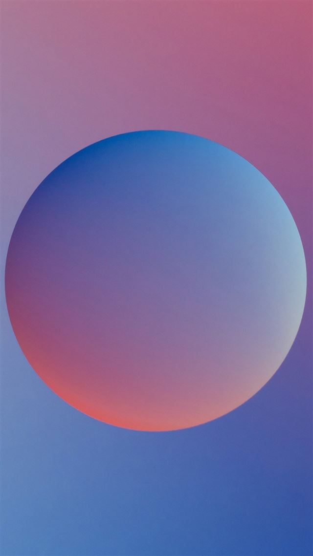 1080x1920 Minimal Ball Gradation Red Blue Illustration Art - minimal iPhone 8 Wallpaper