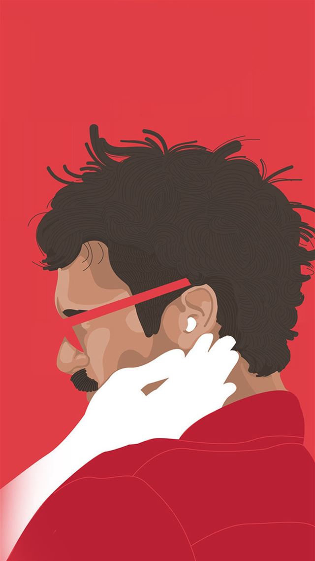 1080x1920 Her Film Poster Red Illustration Art - film iPhone 8 Wallpaper