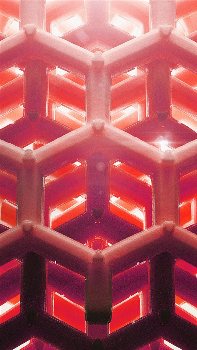 1080x1920 Honey Art Red Bee Comb Hive Pattern - comb iPhone 8 Wallpaper