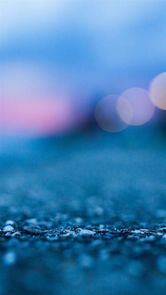 1080x1920 Bokeh Street Blue Night Light Pattern Background - night iPhone 8 Wallpaper