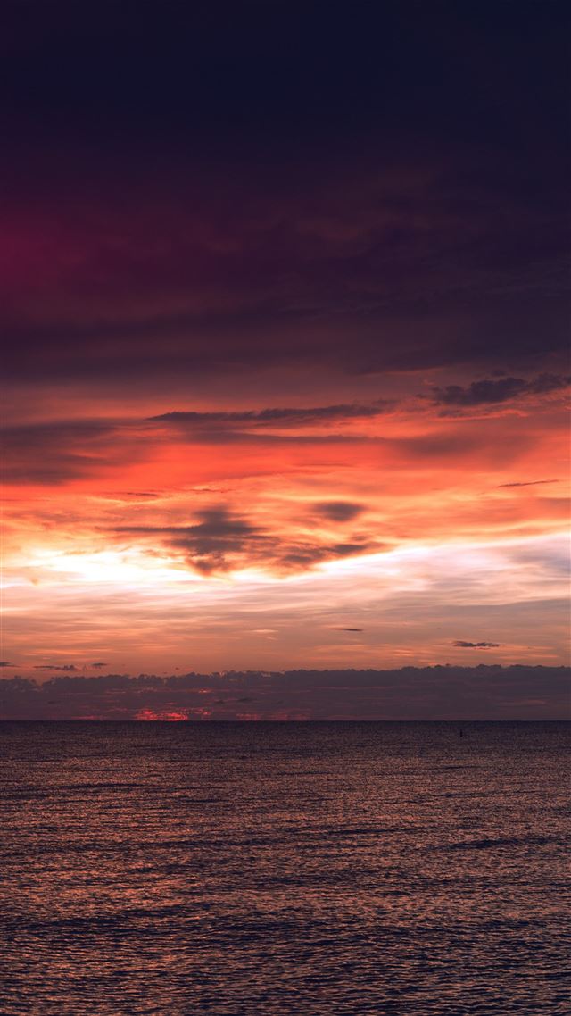 1242x2208 Sunset Lake Sea Water Sky Cloud Nature Flare Blue - lake iPhone 8 Wallpaper