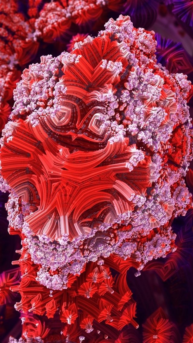 1080x1920 Colorful Underwater Coral Reef Patterns Background Color - pink iPhone 8 Wallpaper