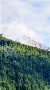 Nature Mountain Green Sunny Summer wallpaper