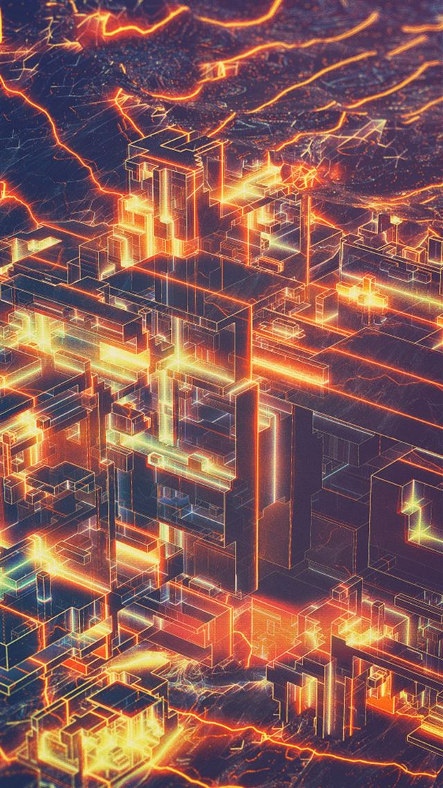 1080x1920 Abstract Color Orange Illustration Art - color iPhone 8 Wallpaper