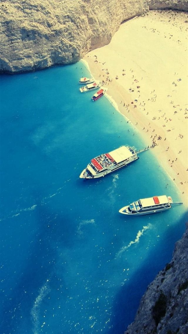 1080x1920 Summer Famous Beaches In Greece - sunny iPhone 8 Wallpaper
