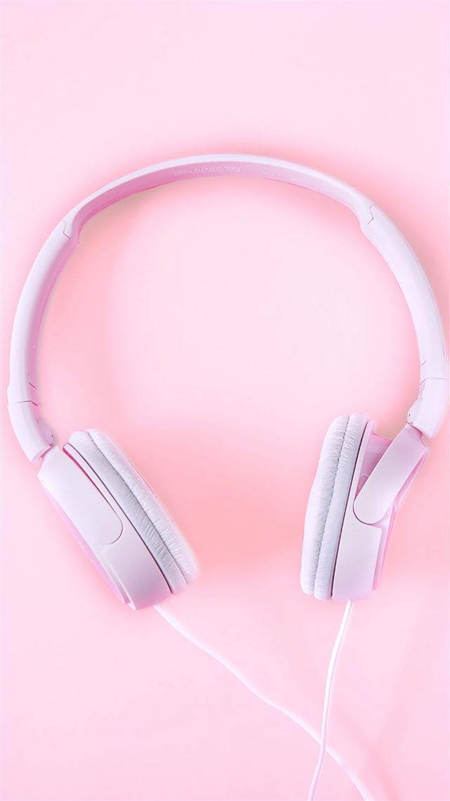 1080x1920 Pure Fashion Headphones Pink -  iPhone 8 Wallpaper