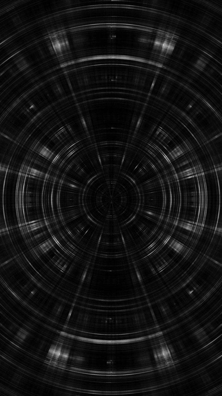 Psychic Circle Abstract Dark Pattern Bw Iphone 8 Wallpapers Free