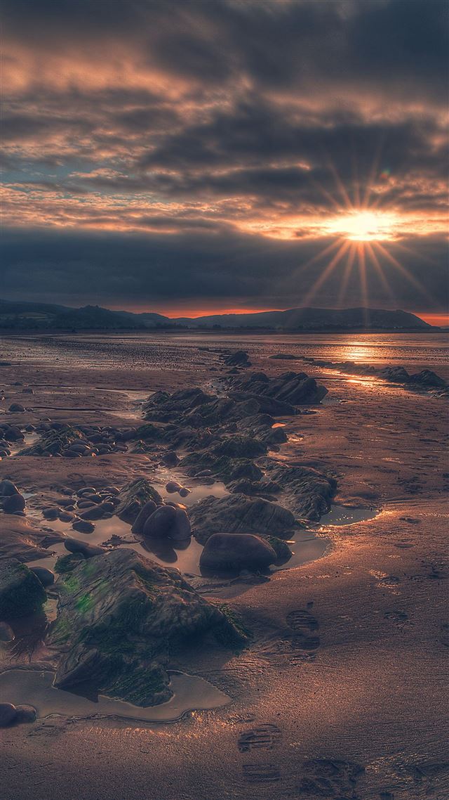 1080x1920 Red Beach Sea Nature - sea iPhone 8 Wallpaper