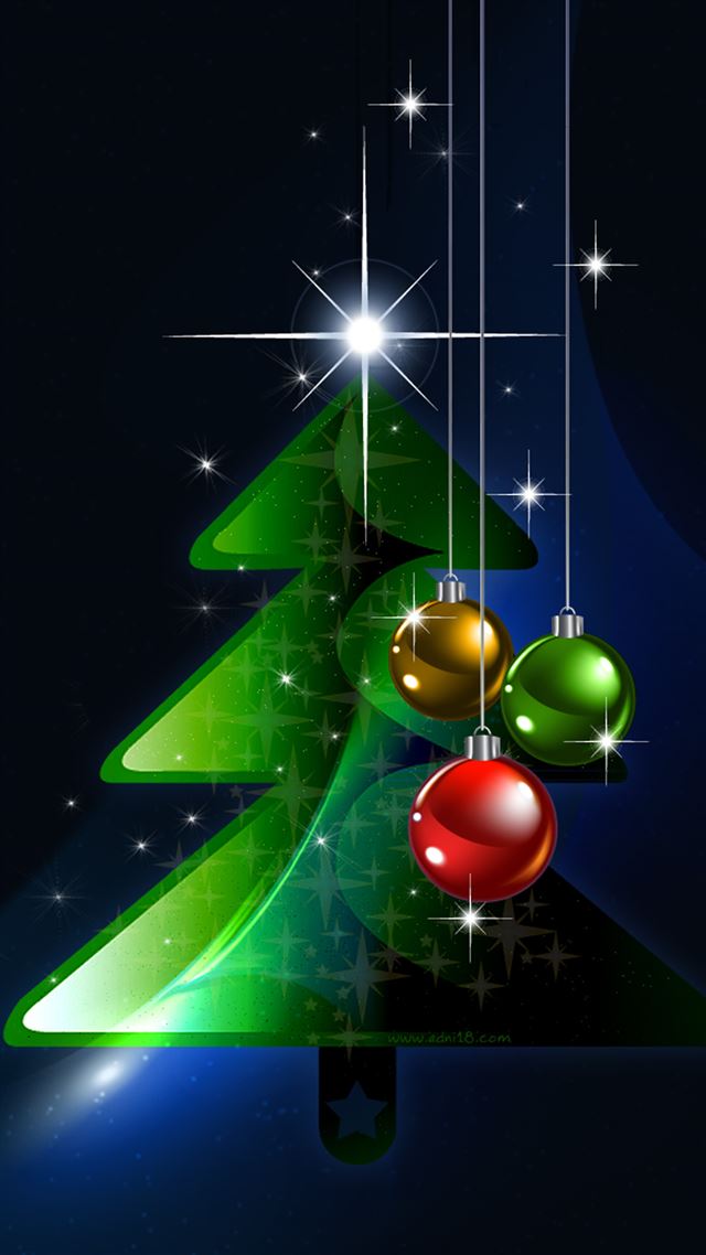 1080x1920 2016 Christmas Tree  - 3d iPhone 8 Wallpaper